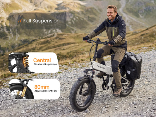 Dachshund Pro front fork and central rear suspension illustration