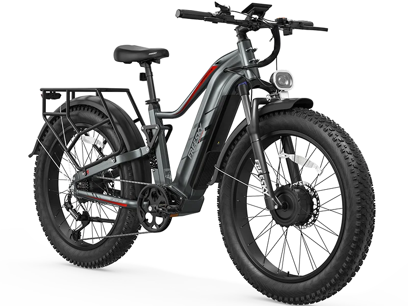 Eurostar electric bike in gray, alternate view